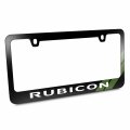 Ipick Image Made For Jeep Rubicon Green Stripe Black Metal License Plate Frame