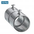 Uxcell Emt Coupling 25mm 1 Inch Set Screw Conduit Fittings 63mm Length Electrical Pipe Connector 3mm Wall Thick 10 Pack