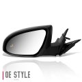 To1320375 Factory Style Driver Left Side Mirror Manual Folding Power Adjust Heated Glass Blind Spot Detection Compatible With