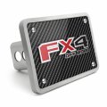 Ipick Image Made For Ford F-150 Fx4 Off-road 3d Logo Carbon Fiber Texture Aluminum 2 Tow Hitch Cover