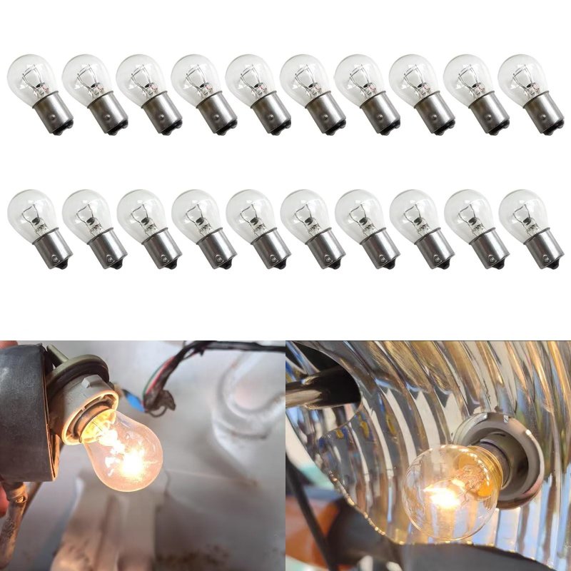 20pcs 1156 And 1157 12v Bright Light Bulbs For Car Auto Signal Turn Backup Reverse Brake Tail Lights