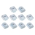T Nuts 24pcs Galvanized Carbon Steel Slot Bolts 4545 Series M6 Hammer Head Fastener Sliding For Aluminum Extrusion Profile 