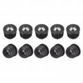 12pcs Plastic Threaded Tube Inserts With M8 Thread For 30mm 1 18 Od Round Adjustable Black Plug Caster Insert Chair End Caps 
