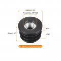 12pcs Plastic Threaded Tube Inserts With M8 Thread For 30mm 1 18 Od Round Adjustable Black Plug Caster Insert Chair End Caps