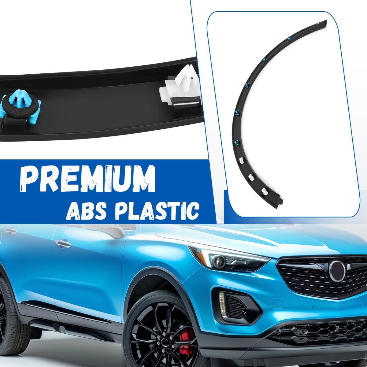 Wheel Arch Molding Fender Flare For 2013 2022 Buick Encore Front Passenger Side Right Abs Plastic Replacement Gm1291247