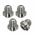 An6 Weld On Bung Stainless Steel Male Flare Weldable Fuel Tank Fitting Jic-6 An 9 16-18 Thread Hose Adapter Connector 2 