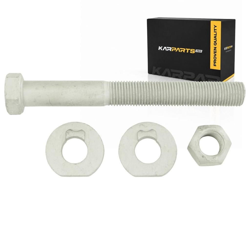 Alignment Cam Bolt Set For 1994 1995 1996 1997 Mercedes Benz C220 Camber Caster Adjustment Hexagonal Head Silver 4 7 In Length