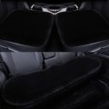 Fluffy Wool Car Seat Covers 3 Piece Set Universal Fit Front And Back Cushions Soft Plush Interior Protector For Cars Suv Vans 