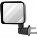 Ocpty Driver Side Mirror For 2007-2017 Jeep Wrangler Outside Accessories Easy-adjustable Manual Folding Non-heated View