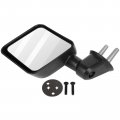 Ocpty Driver Side Mirror For 2007-2017 Jeep Wrangler Outside Accessories Easy-adjustable Manual Folding Non-heated View