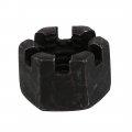 Uxcell 10pcs M14x2mm Carbon Steel Grade 5 8 Hexagon Slotted Castle Nut Black
