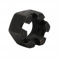Uxcell 10pcs M14x2mm Carbon Steel Grade 5 8 Hexagon Slotted Castle Nut Black