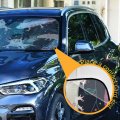 Seamless Pink White Swimming Axolotls Blue Algae Leaves On Dark Auto Car Windshield Sun Shade Window Uv Ray Visor Protector
