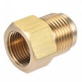 Uxcell Brass Pipe Fitting 5 8 Sae Flare Male 1 2 Female Thread Tube Adapter Connector For Air Conditioner Refrigeration 2pcs