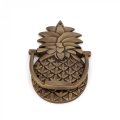 Pineapple Shaped Door Knocker 8 In Antique Brass Solid Hardware For Front And Gate With Mounting