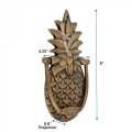 Pineapple Shaped Door Knocker 8 In Antique Brass Solid Hardware For Front And Gate With Mounting