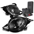 Pair Projector High Beam Black Housing Headlight Lamps Tool Kit Compatible With Lexus Sc300 Sc400 92-00