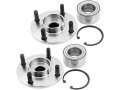 Front Wheel Bearing Hub Repair Kit Set Of 2 Compatible With 2000-2011 Ford Focus 