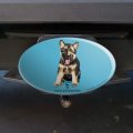 I Know A Little German Shepherd Puppy Dog Oval Tow Trailer Hitch Cover Plug Insert