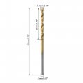 Uxcell 1 7mm Drill Bits High Speed Steel Straight Shank 43mm Length Twist Bit Fully Ground Titanium Coated 6 Pcs