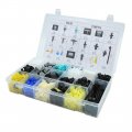 730pcs Plastic Clips Push Pin Rivets Fasteners Car Bumper Fender Retainer With Removal Tool Cable Ties