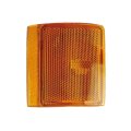 Front Passenger Side Lower Marker Light For Gmc K2500 K3500 1994 2000 Amber Lens Plastic Housing Replacement 