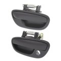 Front Exterior Door Handle Pair For Subaru Outback 2005 2006 2007 2008 2009 Driver And Passenger Side Primed Black With Key 