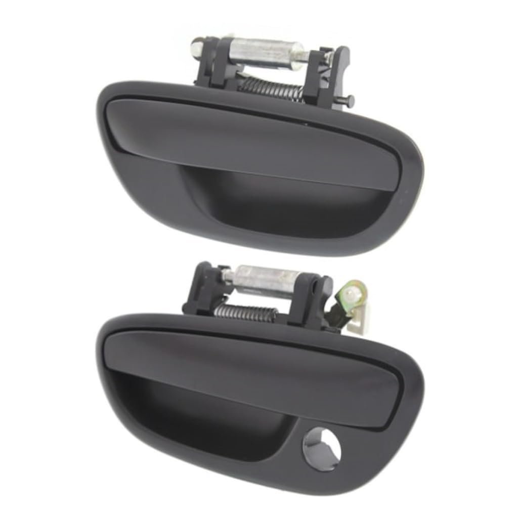 Front Exterior Door Handle Pair For Subaru Outback 2005 2006 2007 2008 2009 Driver And Passenger Side Primed Black With Key