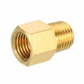 Uxcell 1 4 Npt Male X Female Brass Pipe Fitting Hex Reducer Adaptor For Water Gas Transfer 4pcs