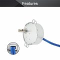 Bettomshin 2pcs Synchronous Motor Ac 110v 30-36rpm Turntable Cw Ccw Direction 4w Tyc-50 Horizontal Hole Shaft