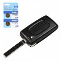 Transmitter And Two Batteries For Citroen C2 C3 C4 C5 C6 C8 Key Fob Remote Shell Case Cover Smart