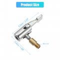 Uxcell 2 Pcs Car Air Chuck Tire Inflator Hose Adapter Locking With Valve Thread For Portable Pump