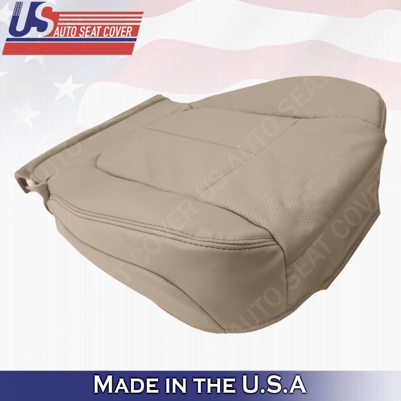2011 2012 2013 2014 For Ford F150 Lariat Driver Bottom Perforated Leather Cover Tan