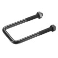 1 Set 0 Square U-bolts 50mm 1 97 Inner Width 120mm 4 72 Length 304 Stainless Steel U-clamp Bolt Electroplated With Nuts For 