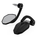 Aluminum Handlebar End Mirror 7 8 Side Mirrors Rear Long Bar For Motorcycles With 22mm Handlebars