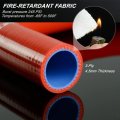 Silicone Radiator Coolant Hose Tube Kit With Clamps For Ford F100 F150 F250 Bronco Pickup 1968 To 1979 2 Piece Red Set