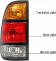 Hecasa Tail Light Compatible With 2000-2006 Toyota Tundra Regular Access Cab Halogen Lamp Assembly W Bulbs Replacement For