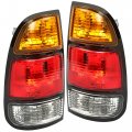 Hecasa Tail Light Compatible With 2000-2006 Toyota Tundra Regular Access Cab Halogen Lamp Assembly W Bulbs Replacement For