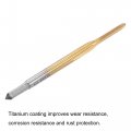 Uxcell Thread Tap Metric M1 6 X 0 35 Titanium Coated Cobalt Hss High Speed Steel 3 Straight Flutes Machine Mini Micro Screw