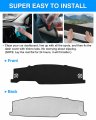 Autorder Dashboard Cover Mat For Rivian R1t 2022 2023 2024 Accessories Flannel Dash Sunshade Glare Uv Rays Protector