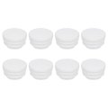8pcs Round Plastic Hole Plug 0 98 Dia Rubber End Caps Pipe Tube Inserts Blanking For Chair Legs Metal Post Furniture White 