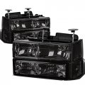 Auto Dynasty 8pcs Headlights Assembly With Bumper And Corner Lamps For Gmc C10 C K 1500 2500 3500 Yukon 1994-2000 Driver 