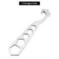 5 Hole Hydrant Wrench 2 Pack Plated Iron Fire Equipment 14 In Length 0 5 Thickness Built Spanner For Pin Or Rocker Lug