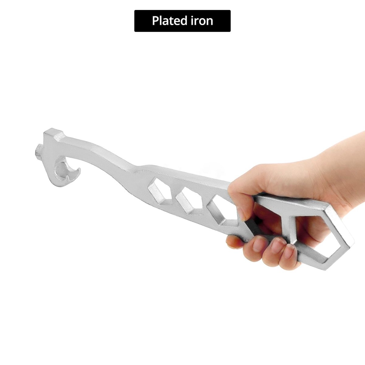 5 Hole Hydrant Wrench 2 Pack Plated Iron Fire Equipment 14 In Length 0 5 Thickness Built Spanner For Pin Or Rocker Lug
