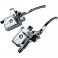 Usonline911 1 25mm Left Right Pair Universal Motorcycle Handlebars Hydraulic Brake Clutch Levers Master Cylinder For Honda