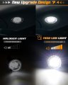 Hercoo Led Side Mirror Puddle Light Lamp Assambly Compatible With Gmc Sierra Chevrolet Silverado 1500 2500 Hd 3500 Yukon Xl