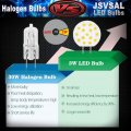 Jsvsal 4-pack Dimmable G8 Led Bulb 3 Watt Daylight White 5000k Ac110-130v 30w Bi-pin Base Halogen Light Equivalent For Under