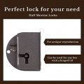 Rounded Half Mortise Lock W Skeleton Key For Left Hand Cabinet Doors Ua-033-ll