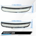 Kuafu Led Side Marker Light Compatible With 2015-2022 Dodge Charger Clear Lens 4pcs Front Rear White Lights Replacement For