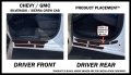 Red Hound Auto Door Entry Guard Scratch Shield For Chevrolet Silverado Gmc Sierra 2019-2023 1500 Crew Cab And 2020-2023 2500hd